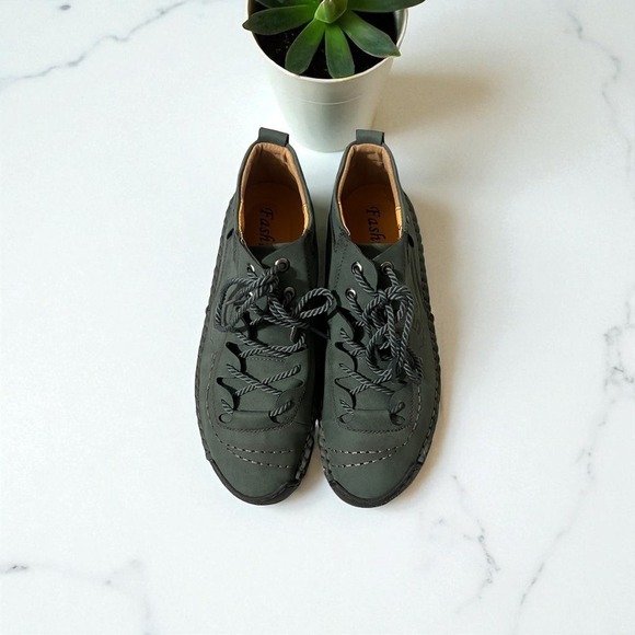 Fashion Men\'s Ankle Boots Green Lace Up Fashion Casual‎ Stylish Size 11 main image 5